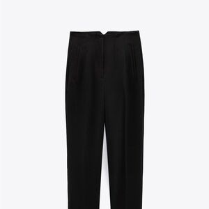 Zara Black High-Waisted Trousers